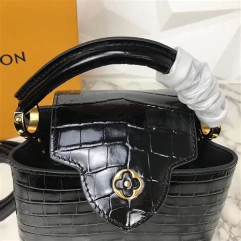 lv capucines mini black|lv capucines mini crocodile.